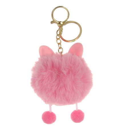 ИГРОЛЕНД Брелок-подвес пушистый "Пушинка", 10х8 см, полиэстер, металл, микс