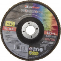 Круг лепестковый торцевой абразивный &quot;Луга&quot; для шлифования, 150 х 22,23мм, зерно P40