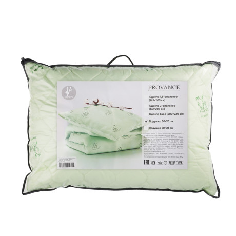 PROVANCE Бамбук Подушка стеганая, 500гр, 50х70см, п/э волокно