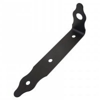 Домарт Проушина угловая 245*100*50черный) d 21мм30)