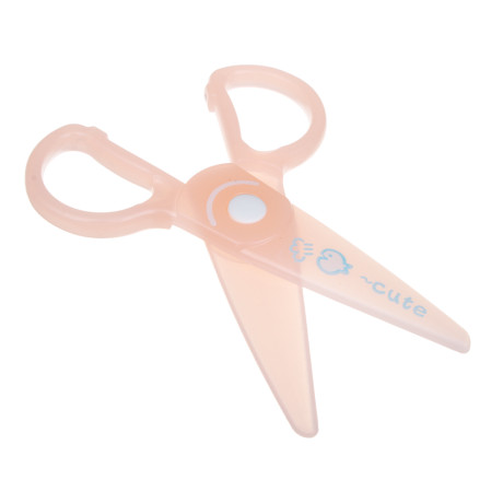 Ножницы, 125 мм, с безопасными пластиковыми лезвиями, пастель 3 цвета, шоу-бокс