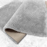 Коврик плюшевый 40х60 серый 02