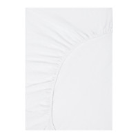BY COLLECTION Простыня на резинке 140х200х25см, 100% хлопок, белый