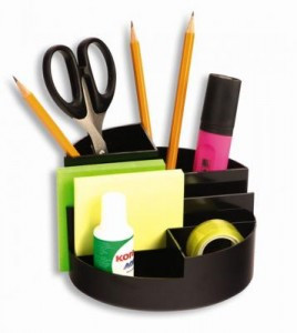 Подставка для канцелярских мелочей Attache ПРОФИ 7 отделений черный 32317