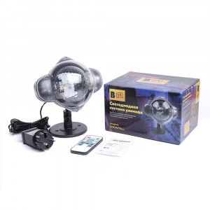 "Проектор св/д вращ. В52 "Snowfall" Снегопад до 30м2, 4W, пультДУ IP65