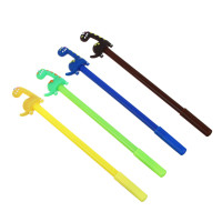 Ручка гелевая синяя, с наконечником в форме динозаврика, 4 цвета