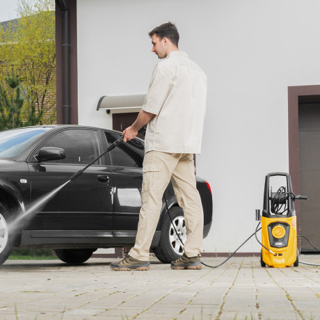 Моечная машина высокого давления R-170D, 2000 Вт, 170 бар, 360 л/ч, с барабаном Denzel