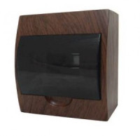 EKF PROxima бокс (корпус) пластик ЩРН-П-8 модулей навесной ДУБ (темное дерево) IP41