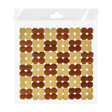 Подставка под горячее "Клетка",  19x19,5см, бамбук