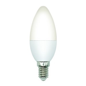 Volpe лампа св/д свеча C37 E14 димм. 6W(600lm) 4000K 4K матовая LED-C37-6W/4000K/E14/FR/DIM/SLS