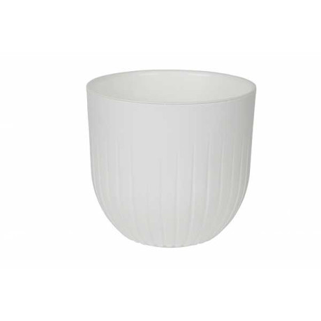 Горшок "Альфа" 4л Белый с вклад А19-10Ливингрин (8)