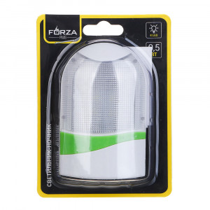 FORZA Светильник-ночник светодиодный с выкл, 4LED-одноцвет, 220-240В, 0,5Вт, пластик, 3 цвета