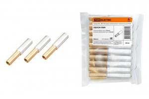 TDM GTL-185/150 гильза медн-ал. соед. l=125мм,dалюм.=27мм dмед.=23мм(цена за 1шт.) (20!) SQ0529-0009