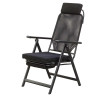 Кресло складное A7 с выдвижной подставкой для ног, подушкой под спину, регулируемый наклон спинки-9 положений