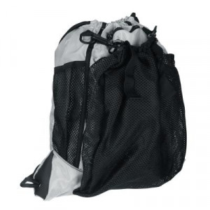 Рюкзак-мешок 46x42см, 1 отд., 4 карм., карман - сетка для мяча, фактурный ПЭ, усиленные углы, серый
