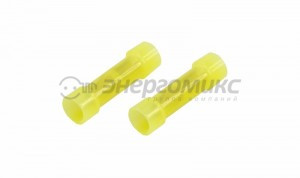 REXANT гильза соединительная изолированная (СГИ L-27.3мм) нейлон 4-6мм, (BNY-5.5) желтый, 08-0732