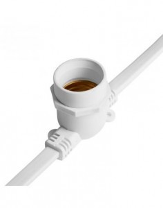 Feron Гирлянда ул. Белт Лайт 25м+1,5м пров 100патр. E2, шаг25, IP65, бел.кауч. (цена за 1м) CL25-25