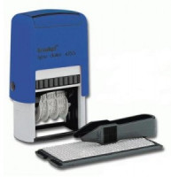 Датер самонаб.  2 строки+дата, оттиск 41*24мм сине-красный,TRODAT 4755, корпус черный