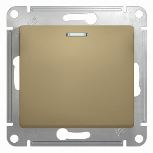 Systeme Electric GLOSSA мех. выкл. (перекл. проходной) СУ 1 кл. титан (пл.осн., инд.) GSL000463(20!)