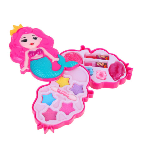 BY Русские Супергерои Набор детской косметики: тени, блеск, помады, лак, аппликатор, заколки, #10386