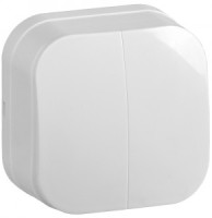 IEK GLORY выкл. ОУ 2 кл. 10А ВС20-2-0-ХБ белый EVH20-K01-10