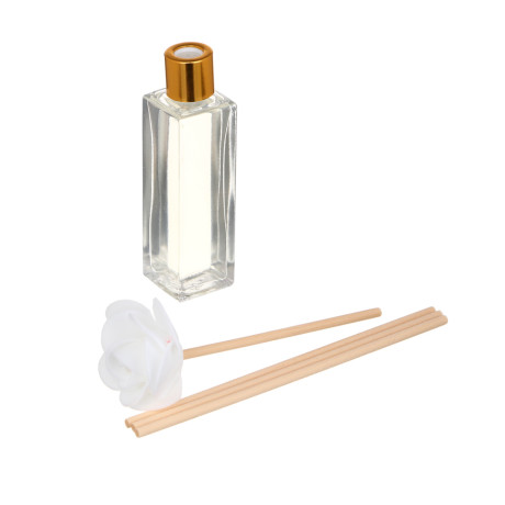 LADECOR Аромадиффузор с декором, 25 мл (гранат, вишня, лимон, лаванда, роза, жасмин)