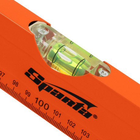 Уровень алюминиевый, 2000 мм, 3 глазка, желтый, линейка Sparta