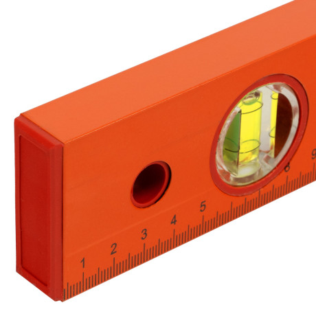 Уровень алюминиевый, 2000 мм, 3 глазка, желтый, линейка Sparta