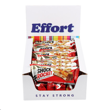 Батончик SHOCK ROCKET "Арахис и карамель", 40г
