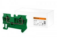 TDM Зажим клеммный безвинтовой (ЗКБ) 2,5 мм2 31А зеленый (50!) SQ0822-0092