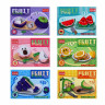 Конструктор мини 3D "Фруктики", ABS, 16х4,5х11,5см, 6 видов