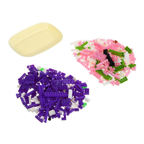 Конструктор мини 3D "Фруктики", ABS, 16х4,5х11,5см, 6 видов