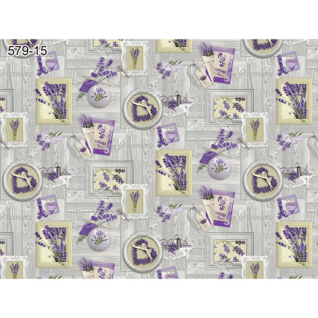 Скатерть Стиль с бейкой 135*180 579/15 лаванда Т