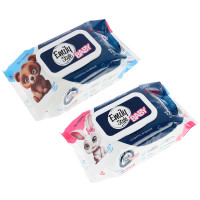 Влажные салфетки детские Emily Style Лайт гипоаллергенные без отдушки с крышкой 0+, 120шт