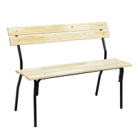Скамейка "ХИТ" 118x51x86 см, древесина хвойных пород + металл