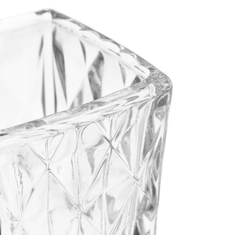 Ваза стеклянная, 5,5х6x18 см, 3 дизайна