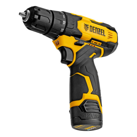 Дрель-шуруповерт аккумуляторная CDQ-12, Li-Ion, 12 В Denzel