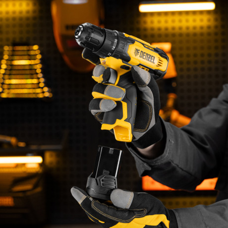 Дрель-шуруповерт аккумуляторная CDQ-12, Li-Ion, 12 В Denzel