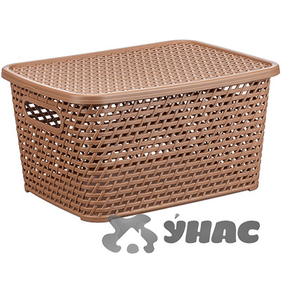 Ящик РОТАНГ 450х300х265 с крыш. беж М2371 (4)