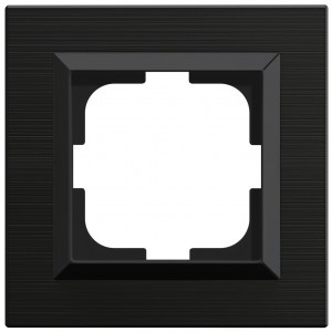 OVIVO Рамка СУ 1 мест. QUANTUM, черный, 405-360000-096