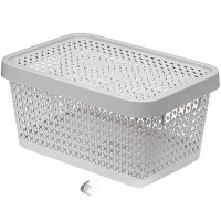 Коробка ПИРУЛА 4,5л. с крышкой смоки М2348 (12)