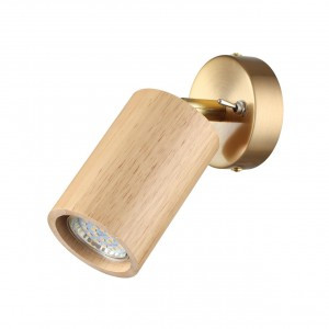 ODEON LIGHT 7061/1W MINIMA ODL25 237 Бра светлое дерево/мет. с выкл. IP20 GU10 LED 7W 220V CAUCHO