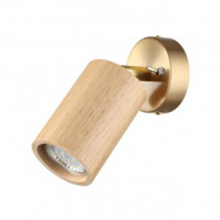 ODEON LIGHT 7061/1W MINIMA ODL25 237 Бра светлое дерево/мет. с выкл. IP20 GU10 LED 7W 220V CAUCHO
