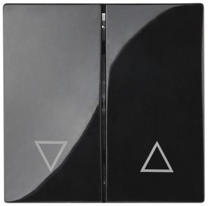 ЭРА 12/Elegance Клавиша для выкл. д/жалюзи, чёрный 12-6203-06 6835