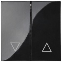 ЭРА 12/Elegance Клавиша для выкл. д/жалюзи, чёрный 12-6203-06 6835