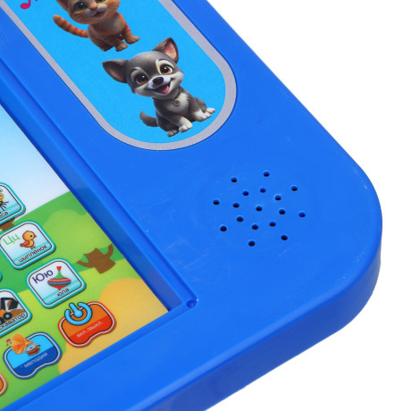 ИГРОЛЕНД Планшет обучающий с доской для рисования, звук, 3AA,ABS, 23х17х2см, 4 дизайна