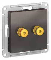 Systeme Electric AtlasDesign мех. аудио роз. СУ 2 мест. мокко ATN000687 (5!)