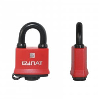 Замок навесной БУЛАТ ВС 1-П47 ПЛ Ш47*В70 всепогодный. d=7,9мм автомат, 5 анг.кл. (72,6)