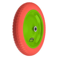 Колесо полиуретановое 3.00-8, длина оси 80 мм, подшипник 20 мм Сибртех