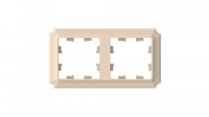 Systeme Electric AtlasDesign ANTIQUE рамка СУ 2 мест. ПЕСОЧНЫЙ ATN101202 (5!)